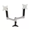 SilverStone SST-ARM22SC Dual Monitor Mount - Silver