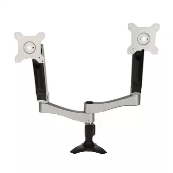 SilverStone SST-ARM22SC Dual Monitor Mount - Silver