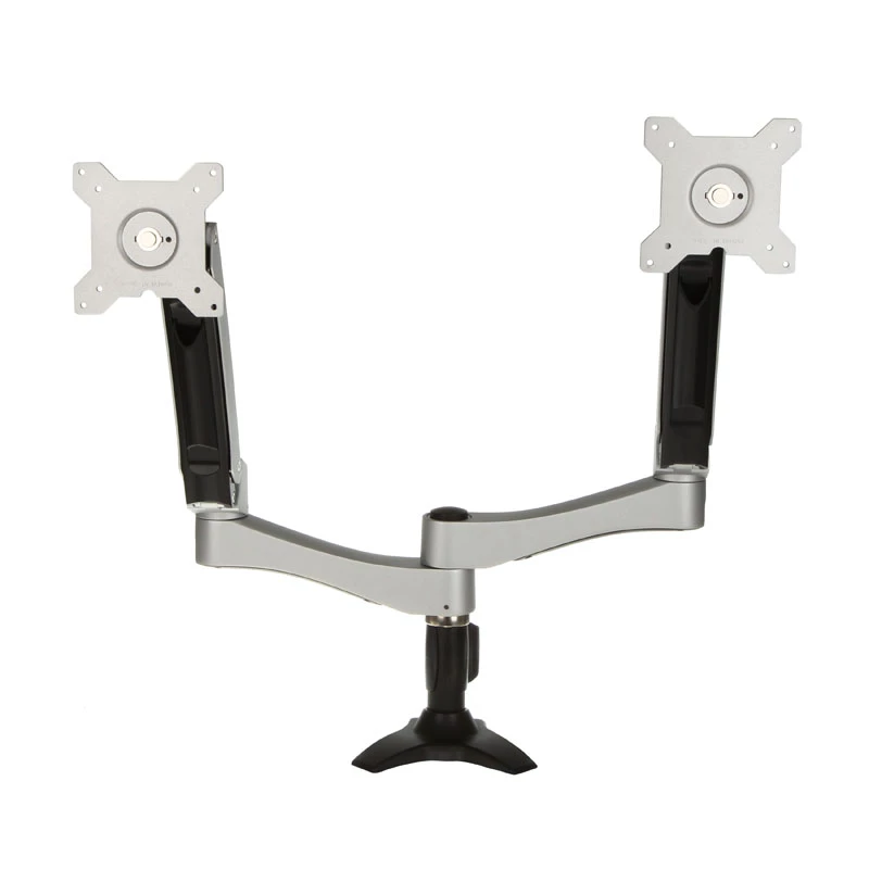 SilverStone SST-ARM22SC Dual Monitor Mount - Silver
