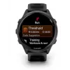 Smartwatch GARMIN Forerunner 570 — 47 mm slate grey aluminium case, translucent black silicone band