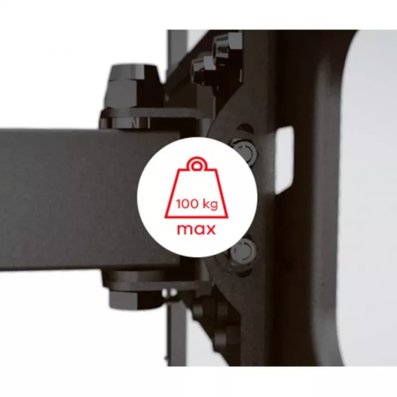 ONE For ALL Wall mount, WM 4421, 32-60 inch, Tilt, Maximum weight (capacity) 100 kg, VESA 100x100, 200x100, 200x200, 300x200, 300x300, 400x200, 400x300, 400x400 mm, Black