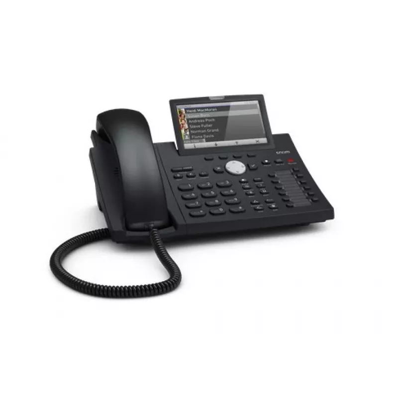 Snom D375 IP phone Black 12 lines TFT