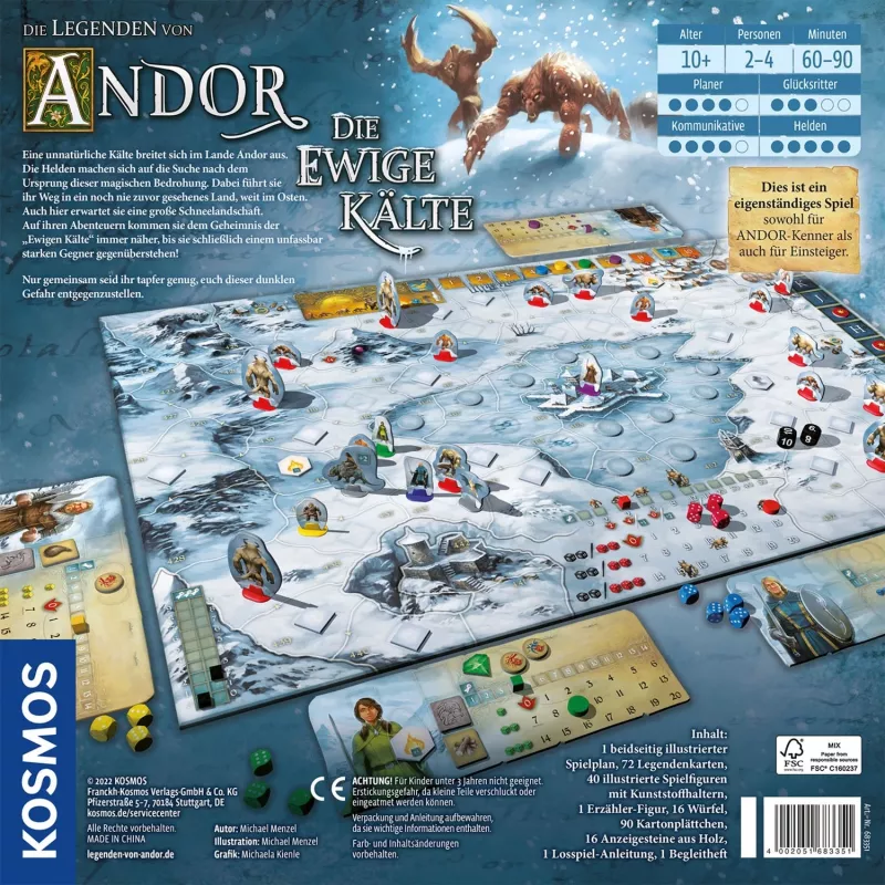 Die Legenden of Andor - The Eternal Cold, Board Game