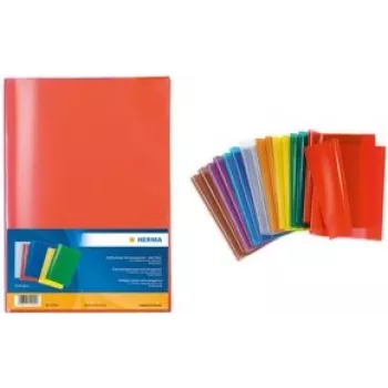Paper Reinforcements Herma Heftschoner 7494 A4 transparent-orange, pack of 25