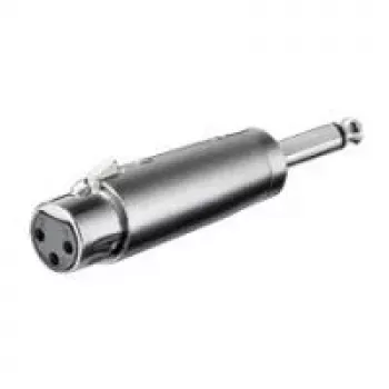 Wentronic Goobay XLR- Adapter - XLR-Socket (3-Pin) > jack 6,35 mm-Plug (2-Pin, Mono) (27451)