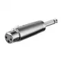 Wentronic Goobay XLR- Adapter - XLR-Socket (3-Pin) > jack 6,35 mm-Plug (2-Pin, Mono) (27451)