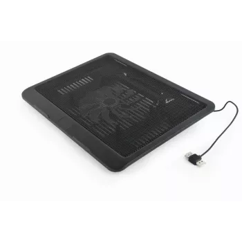 Laptop stand Gembird NBS-1F15-04 for laptops up to 15 inch, black, ABS, 330×250×25 mm