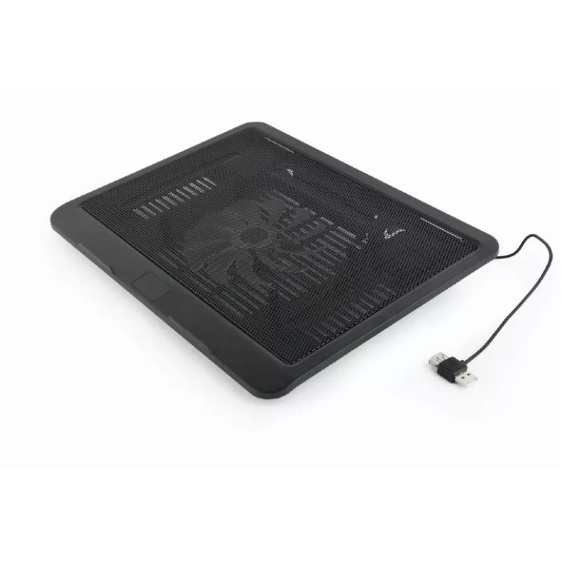 Laptop stand Gembird NBS-1F15-04 for laptops up to 15 inch, black, ABS, 330×250×25 mm