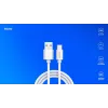USB 2.0 cable SAVIO CL-168, USB A (male) to USB C (male), 3 m, white