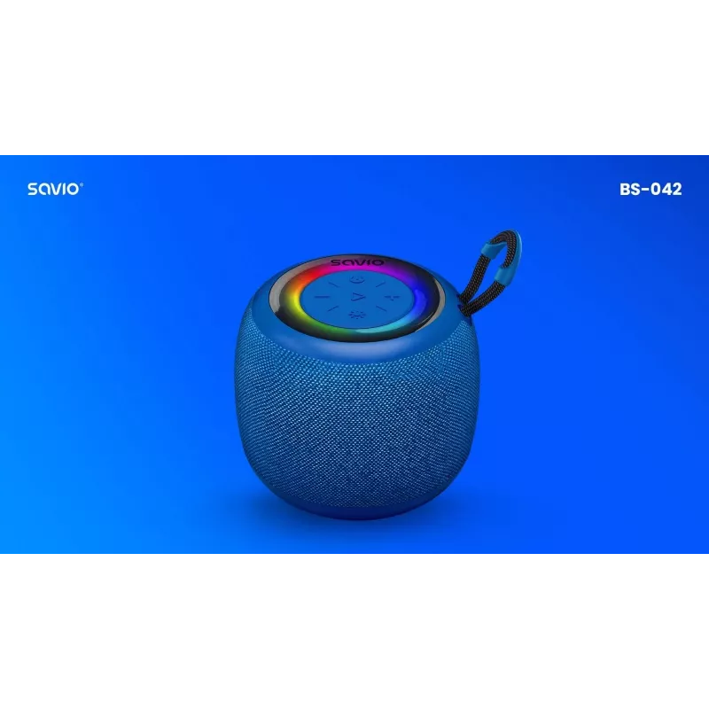 Savio BS-042 Altoparlante Blu Wireless 5 W