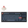 Keychron V3 Max Keyboard Universal RF Wireless Bluetooth Black Grey Tenkeyless