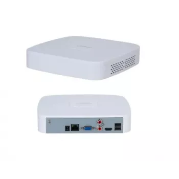 Network Video Recorder DAHUA NVR2104-S3 4-channel, 1U, SATA HDD up to 16 TB, 1080p/720p, 12V/1.5A, White