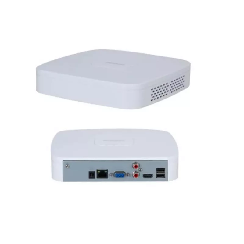 Network Video Recorder DAHUA NVR2104-S3 4-channel, 1U, SATA HDD up to 16 TB, 1080p/720p, 12V/1.5A, White