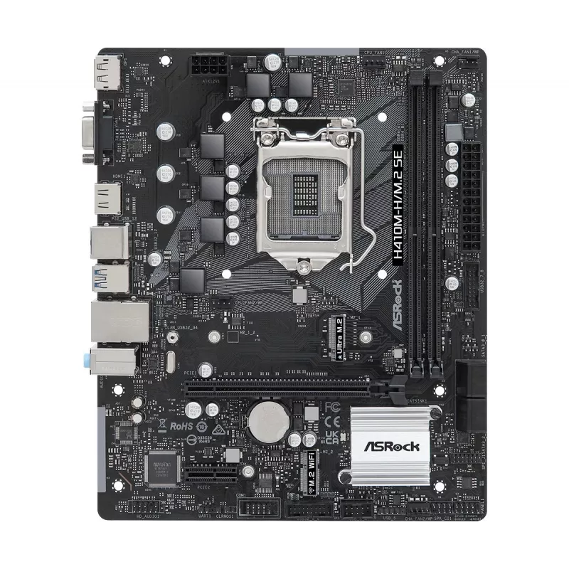 Motherboard ASRock H410M-H/M.2 SE Intel H370 LGA 1200 micro ATX