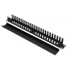 Cable management panel Extralink CABLE MANAGER WITH METAL COVER Black Metal 48.3 cm