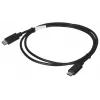 USB 2.0 USB-C to USB-C cable LANBERG CA-CMCM-10CU-0010-BK 1 m, black, 480 Mbit/s, gold-plated contacts