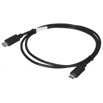 USB 2.0 USB-C to USB-C cable LANBERG CA-CMCM-10CU-0010-BK 1 m, black, 480 Mbit/s, gold-plated contacts