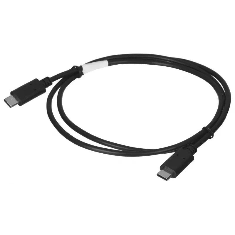 USB 2.0 USB-C to USB-C cable LANBERG CA-CMCM-10CU-0010-BK 1 m, black, 480 Mbit/s, gold-plated contacts