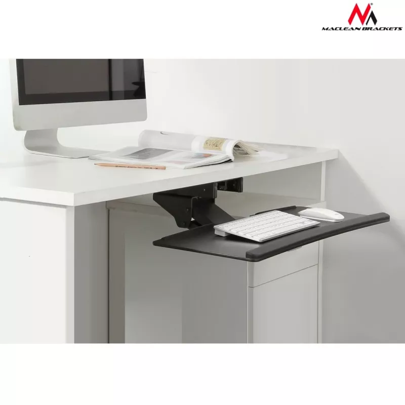 Maclean MC-757 Keyboard and Mouse Holder Tray for Desk 67cm Surface