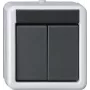 GIRA KNX push button BA 2-way Grey AP 2Punkt 516230 (516230)
