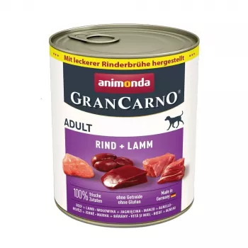 Canned dog food Animonda GranCarno Original Beef & Lamb Adult 800 g, grain-free, can