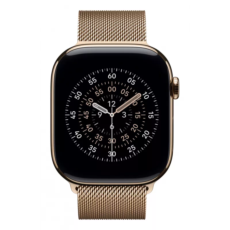 Apple Milanaise Watch Strap, Gold, 46mm, S/M, MGJ44ZM/A