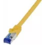 Logilink Professional - Patch-Cable - RJ-45 (M) to RJ-45 (M) - 1 m - 6 mm - S/FTP -Cat.7 Raw Cable (Cable) / CAT 6a (Ports) - Halogen-Free, Moulded, Snagless - Yellow, RAL 1018 (C6