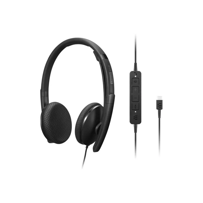 Lenovo 4XD1M45626 headphones/headset Wired Head-band USB Type-C Black