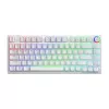 SAVIO PHENIX WHITE Wireless Mechanical Keyboard, Gateron Red Pro, ABS