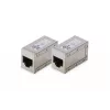 Digitus CAT 6 modular couplers shielded 2 pieces RJ-45 Gold contacts Silver