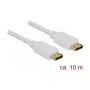 DisplayPort cable DeLOCK 84863 10 m White