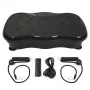 Extralink Vibration Platform for Exercise Fitness Moonwalk Spinmove Black