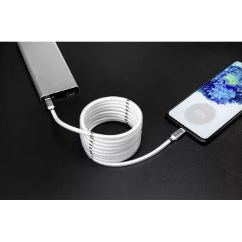 Renkforce USB Cable USB 2.0 USB-C™ Plug, USB-C™ Plug 2.00 m White Gold-Plated Plug Contacts (TO-6886785)