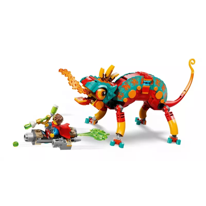 Construction toy LEGO 71492 Dreamzz Mateo's Fire Chameleon playset, brick model for imaginative building