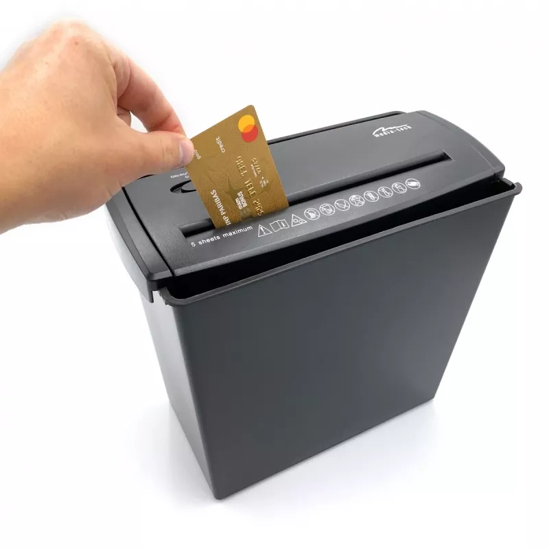 SHREDDER - Documents Shredder. Cutting Paper, Foil, CD/DVD Discs, Credit Cards. (MT215)