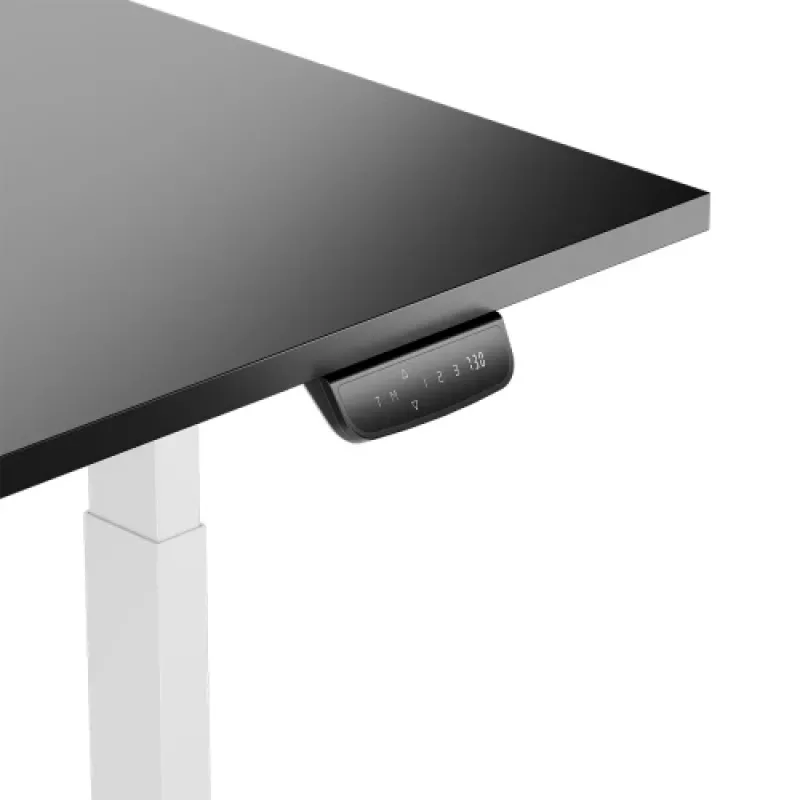 Adjustable Height Table Up Up Bjorn White, Table top M Black