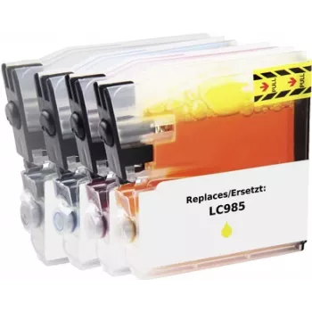 Renkforce Ink Combination-Pack replaces Brother LC-985 (LC985VALBPDR) compatible Black, Cyan, Magenta, Yellow RF-I-B-LC985BKCMY5PK RF-5718884 (RF-5718884)