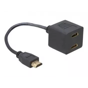 HDMI Adapter DeLOCK 65056 0.2m Male to 2x Female