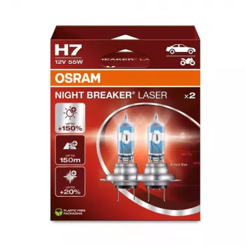 Osram Night Breaker Laser H7 12 V 55 W, 2 pc(s).