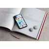 Protective phone case iKins for iPhone XR — Black Poppin Rock design