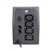 UPS ORVALDI I650 0.6 kVA (360 W) with LCD display and USB, 4x IEC outputs