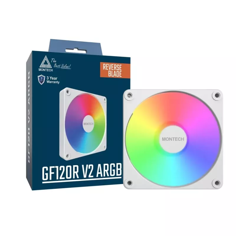 Montech GF120R V2 ARGB Computer case Fan module 12 cm White 1 pc(s)