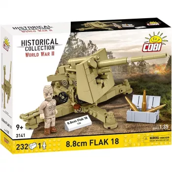Cobi scale model kit Blocks 8.8 cm Flak 18 — 232 pieces, 1:35 scale
