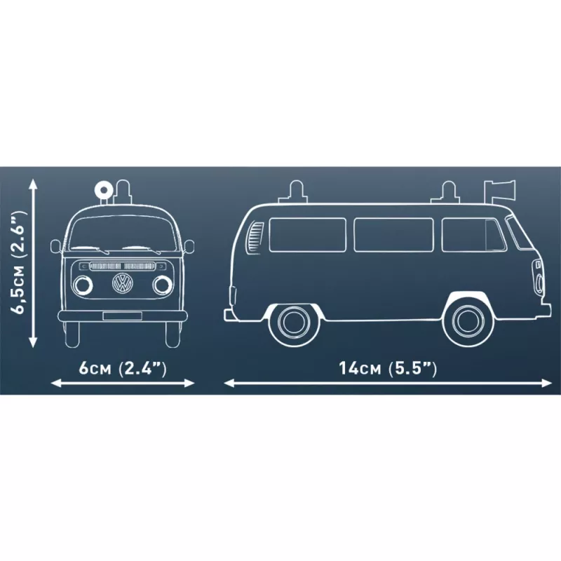 Construction toy Cobi Volkswagen T2b Fire Engine 1:35 scale, red