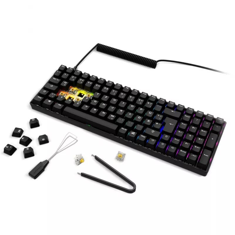 Sharkoon SGK50 S2 keyboard Gaming RF Wireless QWERTZ German