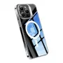 Phone case Torras UPRO Lstand Clear-Mag for iPhone 15 Pro — transparent magnetic L-stand design