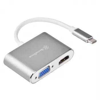 External video adapter SILVERSTONE EP16 USB-C 3.1 with HDMI and VGA outputs