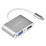 External video adapter SILVERSTONE EP16 USB-C 3.1 with HDMI and VGA outputs