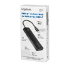 Hub USB-C, 4-porty 2x USB-A,2xUSB-C, Black