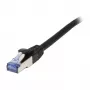 Patch cable RJ45 - CAT6A 500Mhz - 0.25m - black - S-STP(S/FTP) - AWG26 - LSZH - Synergy 21